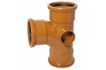 110mm Underground 90 Deg Double Socket Junction