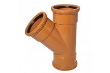 110mm Underground 45 Deg Double Socket Junction