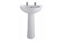 Twyford White basin 550mm 2TH