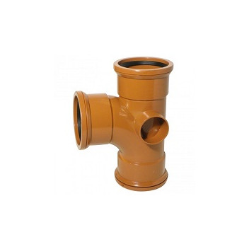 110mm Underground 90 Deg Double Socket Junction