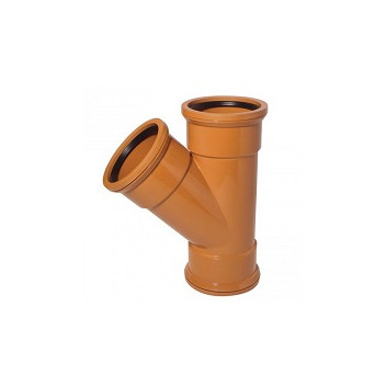 110mm Underground 45 Deg Double Socket Junction