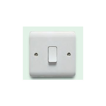 Crabtree Instinct 10AX 1G 1 Way Switch White