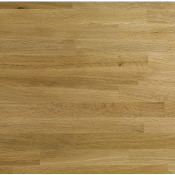 2.4m x 40mm Unfinished Oak Solid Wood Breakfast Bar