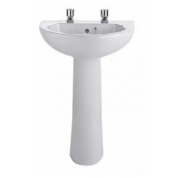 Twyford White basin 550mm 2TH
